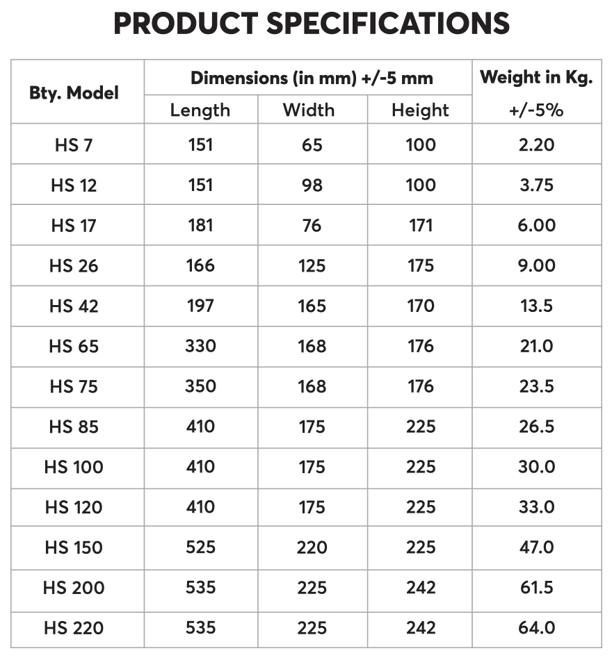 product-specifications
